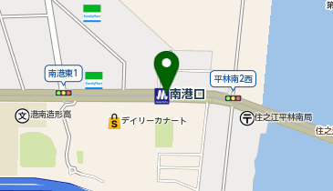 ニュートラム 南港口駅の地図画像