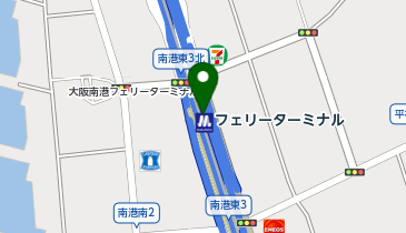 ニュートラム フェリーターミナル駅の地図画像