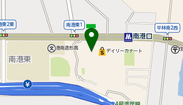 UR賃貸住宅(南港前)4号棟の地図画像