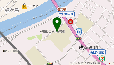 佃中学校の地図画像