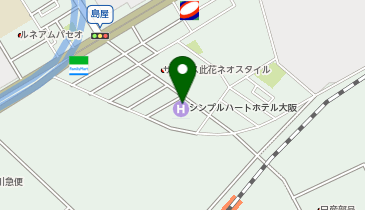 シンプルハートホテル大阪の地図画像