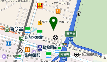 スパワールド世界の大温泉の地図画像