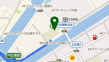 大阪市立中之島小中一貫校の地図画像
