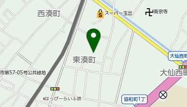 旧湊小学校の地図画像
