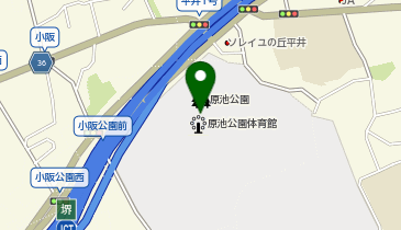 原池公園体育館の地図画像