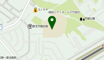 竹城台小学校の地図画像