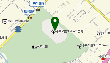 中央公園の地図画像