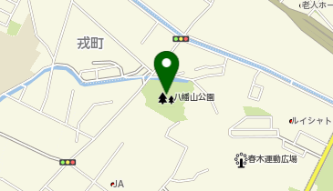 八幡山公園の地図画像