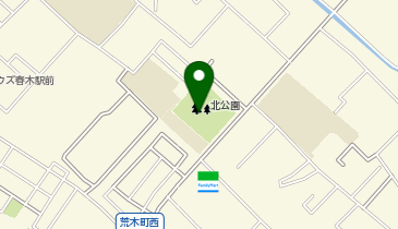 北公園の地図画像