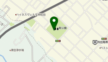 南公園の地図画像