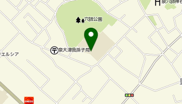 穴師小学校の地図画像