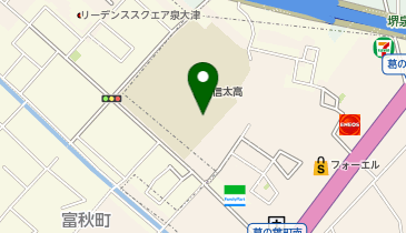 信太高校グラウンドの地図画像