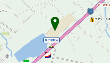 東小学校体育館の地図画像