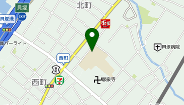 北小学校体育館の地図画像