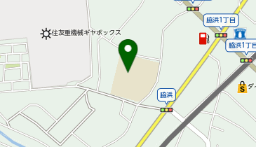 西小学校運動場の地図画像