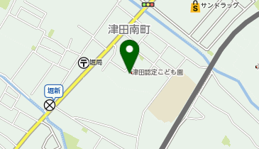 津田認定こども園の地図画像