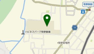 西牧野小学校の地図画像