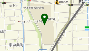 茨木高等学校の地図画像