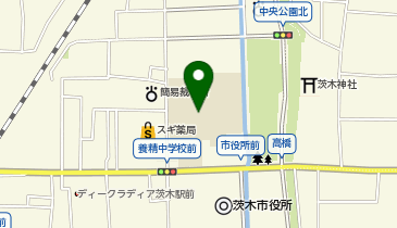 養精中学校の地図画像