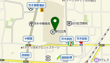 春日丘高等学校の地図画像