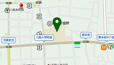 八尾小学校の地図画像