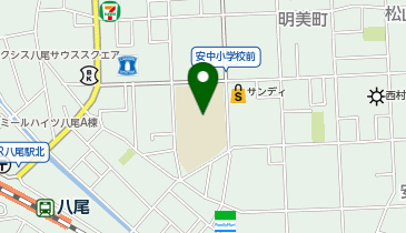 安中小学校の地図画像