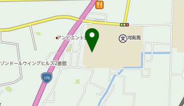 府立 河南高等学校の地図画像