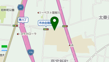 第一中学校の地図画像