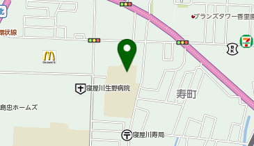 北小学校の地図画像