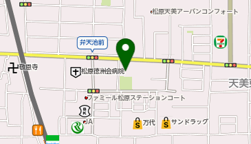 市立弁天苑の地図画像
