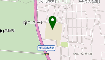 四条北小学校の地図画像