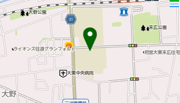 住道南小学校の地図画像