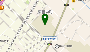 和泉中学校の地図画像