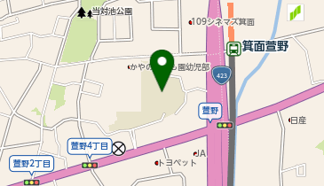 萱野小学校の地図画像