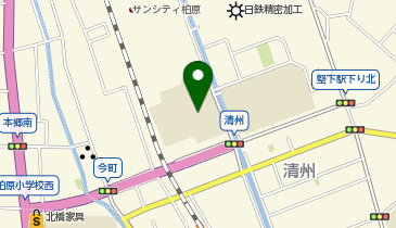 柏原中学校の地図画像