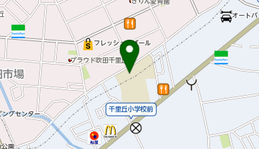 千里丘小学校の地図画像