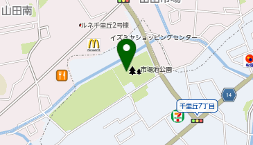 市場池公園の地図画像