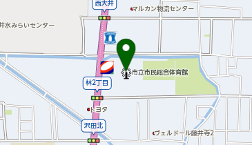 市民総合体育館の地図画像