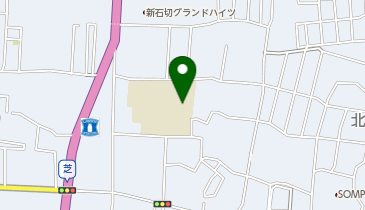 石切中学校の地図画像