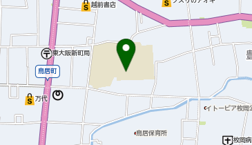 枚岡中学校の地図画像