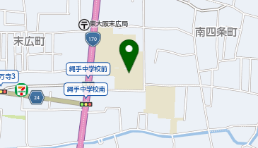 縄手中学校の地図画像