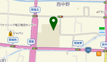 四條畷西中学校の地図画像