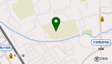 旧交野みらい小学校の地図画像