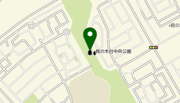 桃の木台中央公園(広域避難地)の地図画像