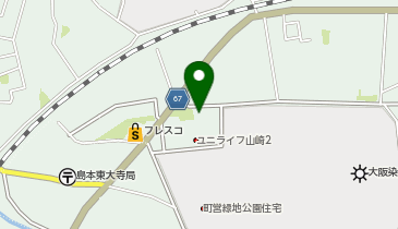 ユニライフ山崎II集会所の地図画像