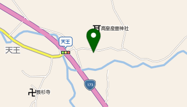 旧天王小学校体育館の地図画像