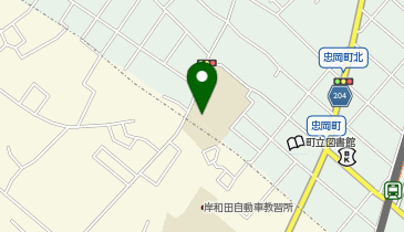 忠岡小学校の地図画像