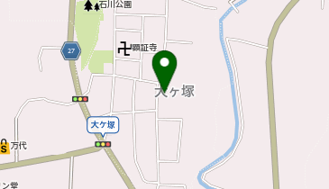 大ヶ塚地区老人集会所の地図画像