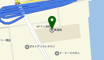 東灘高校の地図画像