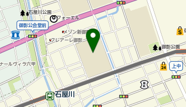 御影小学校の地図画像